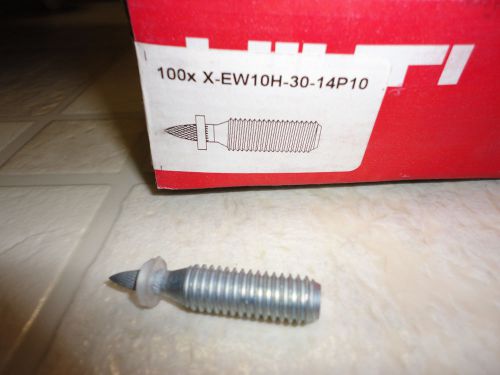 Hilti x-ew10h-30-14p10 threaded stud fasteners 100pc box. for sale