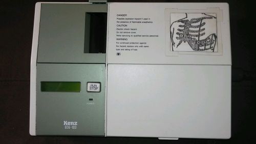 KENZ ECG-103 PORTABLE EKG/ECG MACHINE with some supplies