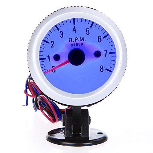 Docooler tachometer tach gauge with holder cup for auto car 2&#034; 52mm 0~8000rpm for sale