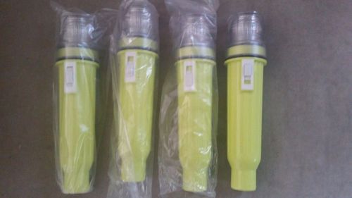 Lot of 4 emergency strobe flares visi-flare waterproof d cell battery operated for sale