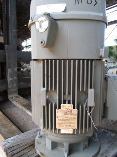 G.e. vertical electric motor 50hp 1770 rpm, l326yp16, type k, 230/460v  vss for sale