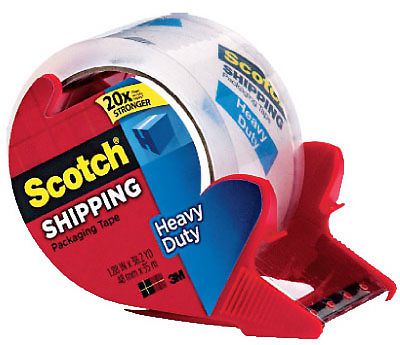 Scotch Packaging Tape with Refillable Dispenser-1.88&#034;X38.2YD CLEAR TAPE