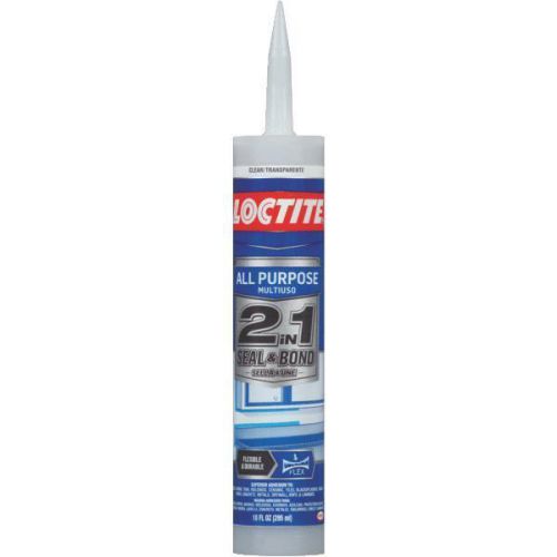 Loctite 2 in 1 seal &amp; bond all-purpose clear adhesive caulk for sale