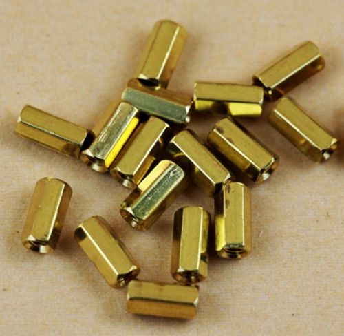 100pcs m3 6mm hexagonal net nut female brass standoff/spacer for sale
