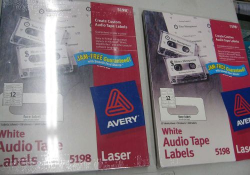 Avery 5198 White Audio Tape Labels