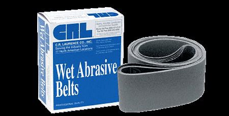 Crl 4&#034; x 118&#034; 120x grit wet abrasive belts for upright belt sanders- 5/box for sale