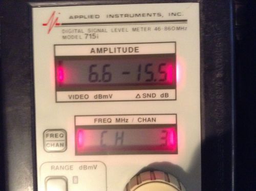 Applied Instruments signal level meter .. Model 715i