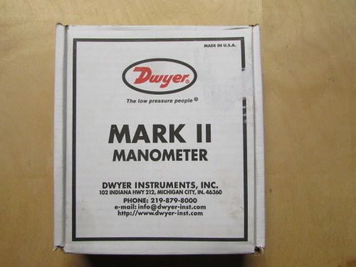 NEW Dwyer Mark II Manometer