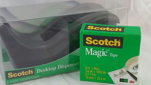 Scotch Desktop Tape Dispenser With Roll Of Magic Tape 1_ 810: 3/4 X 10000 In