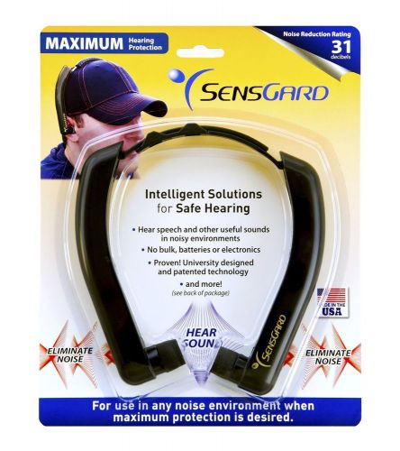 SensGard ZEM SG-31 Hearing Protection Device NRR 31dB (Black) Black