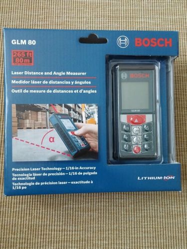 Bosch GLM 80 - Laser Distance and Angle Measurer lithium ion(measure units:ft/m)
