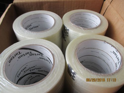 36 Rolls 3M Tartan 8934 Filament Tape 1&#034; X 60 Yards Strapping Free Shipping
