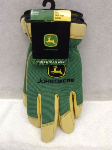 JOHN DEERE Leather Work Glove Size L &amp; XL : NEW : FREE SHIPPING