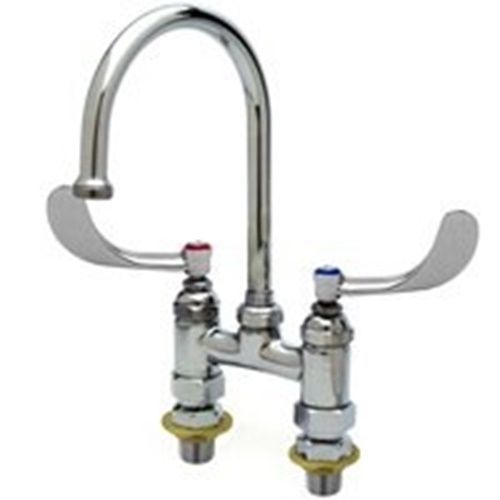 T&amp;S Brass B-0325-CC-CR-W4 Pantry Faucet double deck mount 4&#034; centers