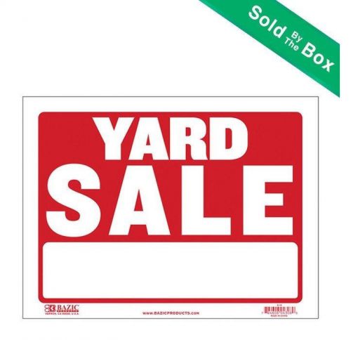 BAZIC 9&#034; X 12&#034; Yard Sale Sign Pack of 24/Box