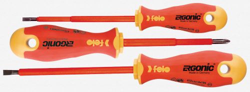 Felo 53175 ergonic insulated 3 piece set slotted &amp; phillips for sale