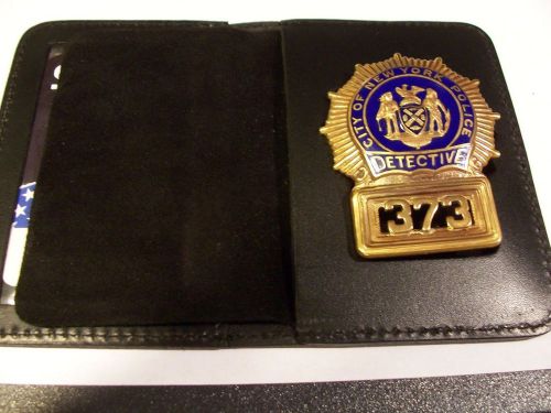 Nypd badge bifold for detective badge for sale