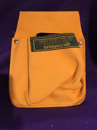 Top grain leather single pocket nail bag for sale