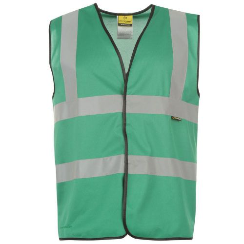 Dunlop coloured hi vis vest mens green for sale