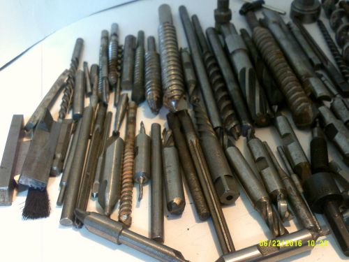 LARGE LOT OF MISCELLANEOUS MACHINIST BITS &amp; TAPS PLUS