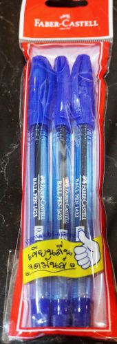 3 Pen Faber-Castell BALL 1423 BALLPOINT 0.5 MM. BLUE INK