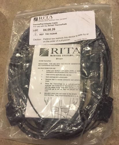 Rita ThermoPad Adapter Cable Model 700-102648 ~ New