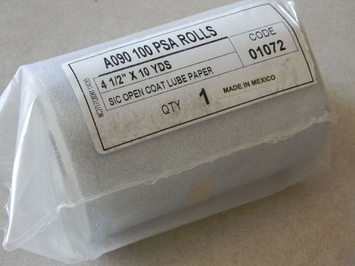 4-1/2 x 10 yd Stickit PSA abrasive roll 100 grit silicon carbide