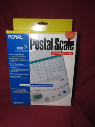 NEW Royal EX3 Digital Electronic Postal Kitchen Food Scale 3lb Capacity