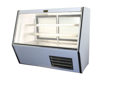 Cooltech refrigerated high deli meat display case 60&#034; for sale