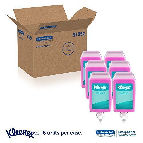 Kleenex Liquid Hand Soap with Moisturizers 91552, Pink, Floral Scent, 1.0L, 6 /