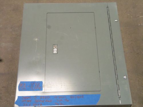 Square D 100 amp panel panelboard NQOD 3 phase 120v/240v 208v 12 space QO/QOB