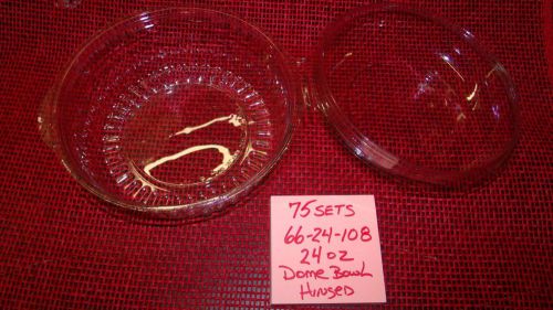 Deli Container 24 oz. Bowl with Hinged Dome Lid lot of 75 (#108)