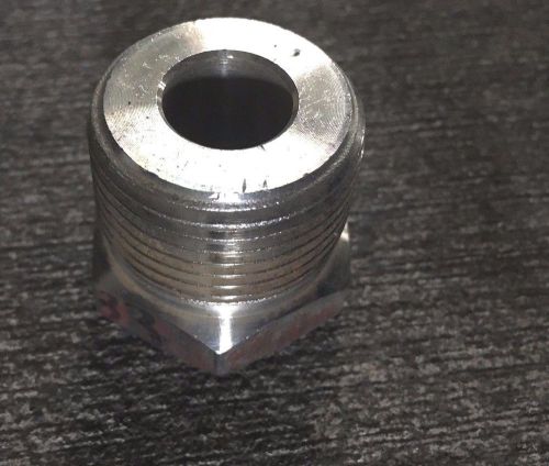 1&#034; x 3/8&#034; reduction bushing  stainless steel all thrd f304/f304l for sale
