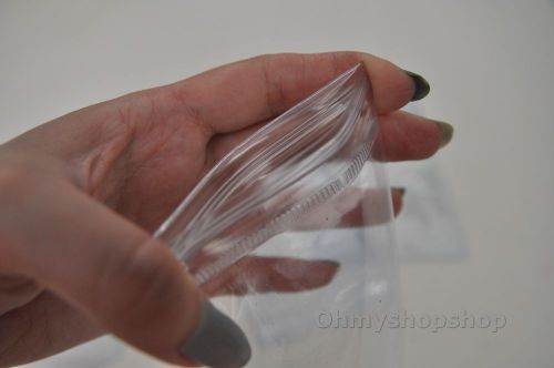 100Pcs 13 x 13 cm Clear Self Sealing Zip Lock Jewelry Gift Packaging Bags PVC