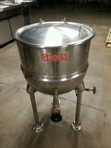 Groen ft-20 20 gallon stationary direct 3 leg tri-leg steam kettle *free ship* for sale