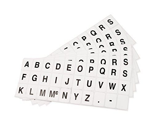 Chromalabel.com White, A-Z Alphabet Stickers (10 Complete Alphabets per Pack) |