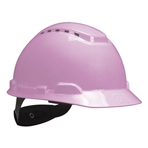 3M Hard Hat H-713V, Pink, 4-Point Ratchet Suspension, Vented