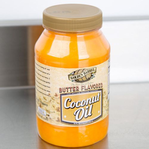 Golden Barrel 32 oz. butter flavored coconut oil! Coconut oil