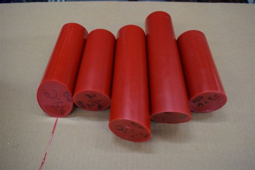 Urethane Round Misc Pcs. All 2.5&#034; Round Various Lengths 95A Acrotech Inc. L#3