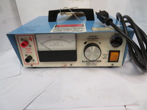 Slaughter 1156-2.5 hipot hi pot tester without probes 2.5kv  may need calibrated for sale