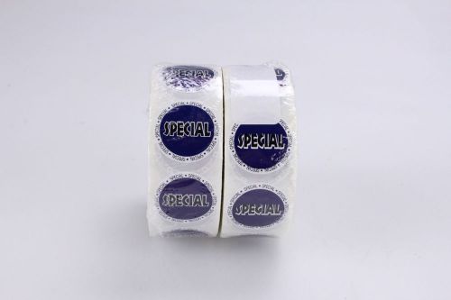 &#034;Special&#034; Round Stickers Labels Rolls for Retail Shop Store 2,000 1,000 Per Roll