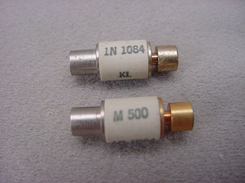 2 Vintage Diodes, 1N1084, M 500 .5A 400V SILICON CARTRIDGE FUSE TYPE RECTIFIER
