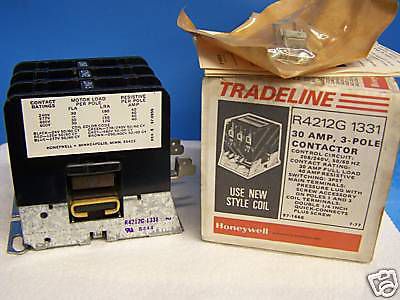 Honeywell Tradeline 30A, 3P Contactor R4212G 1331
