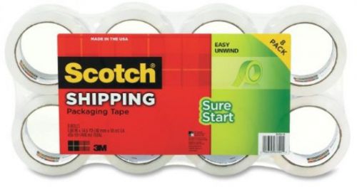 Scotch sure start shipping packaging tape, 1.88 inches x 54.6 yards, 8 rolls for sale