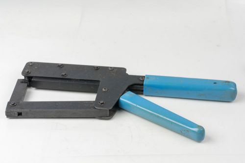 T&amp;b ansley 779-2100 crimper thomas &amp; betts blue macs hand tool + 4 attachments for sale