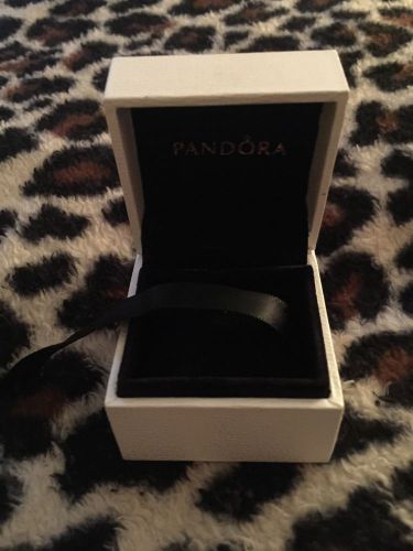 Pandora Charm Gift Box Empty White And Pinkish Purple