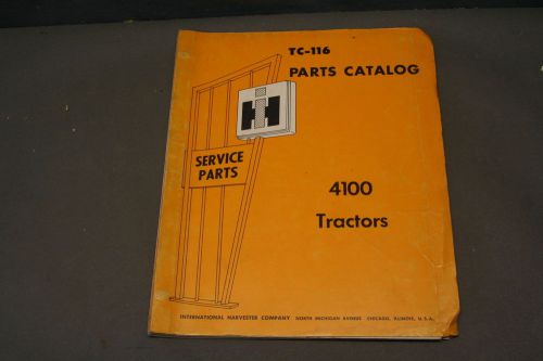 International Harvester 4100 Tractors Parts Catalog  Manual