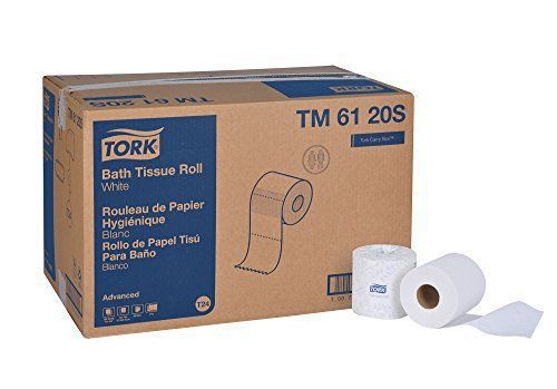 Tork Advanced TM6120S Bath Tissue Roll, 2-Ply,  4&#034; Width x 3.75&#034; Length, White