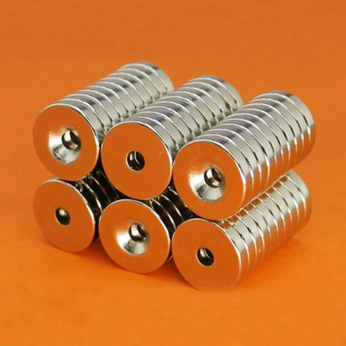 10/20/50Pcs Super Strong N35 Round Rare Earth Magnets Neodymium 15 x3mm Hole 4mm