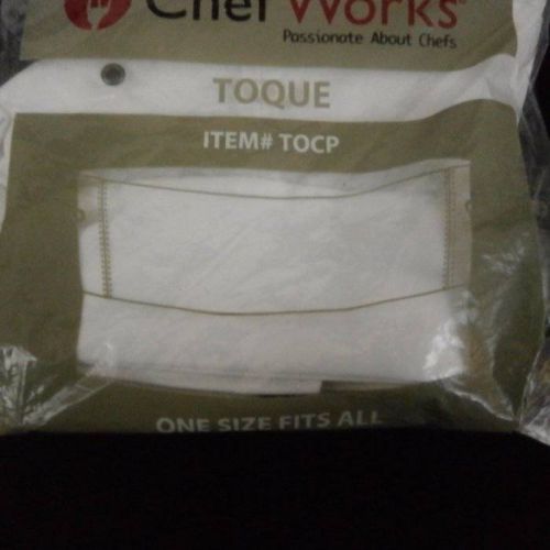 Chef Works Toque Professional Traditional Hat One Size Fits Most White Twill